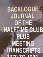 Backlogue: journal of the Halftime club.