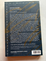 Giorgio Agamben -
Homo Sacer: Sovereign Power and Bare Life (Meridian: Crossing Aesthetics