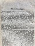 The Apocrypha according to The Authorised Version