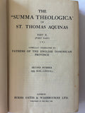 THE SUMMA THEOLOGICA OF SAINT THOMAS AQUINAS ( PART II, FIRST PART)