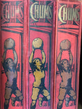 Chums 1921, 1924 and 1925 Illustrated Paper For Boys Antique Illustrated - 3 bound volumes