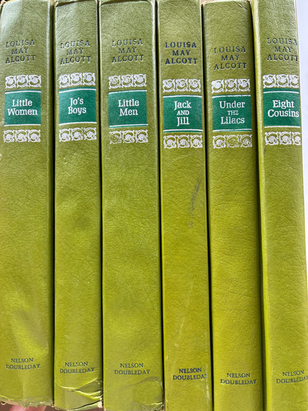 Louisa May Alcott 6 Volume Set (Little Men / Little Women / Eight Cousins / Jack and Jill / Under the Lilies / Jo’s Boys