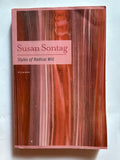 Styles of Radical Will by Sontag Susan