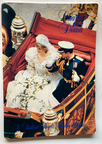 Charles And Diana A Brilliant Royal Wedding Souvenir Vintage Paperback Book 1981