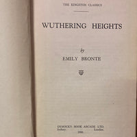 Wuthering heights. By Emily Bronte the Kingston classics