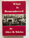 What is remembered Book by Alice B. Toklas