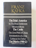FRANZ KAFKA:

The Trial, America, In The Penal Settlement, Metamorphosis, The Castle, The Great Wall of China, Investigations of a Dog, Letter to his Father, The Diaries 1910-23.

COMPLETE & UNABRIDGED