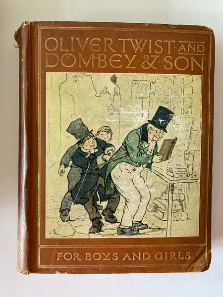 OLIVER TWIST AND DOMBEY AND SON RETOLD FOR BOYS & GIRLS BY ALICE F. JACKSON  ILLUSTRATED BY F.M.B.BLAIKIE