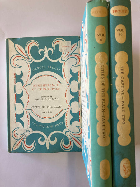 MARCEL PROUST  REMEMBRANCE OF THINGS PAST: 3 volumes
