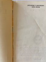Builders’ Labourers’ Song Book