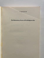 Emile Durkheim: The Elementary Forms of the Religious Life