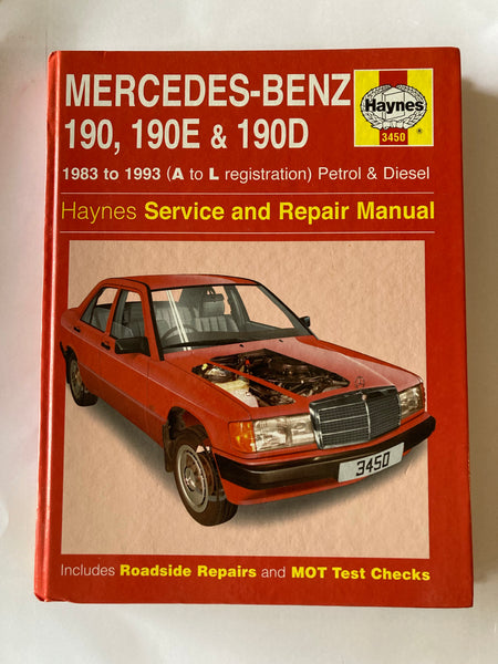 MERCEDES 190 SHOP MANUAL 190E 190D SERVICE REPAIR BOOK HAYNES